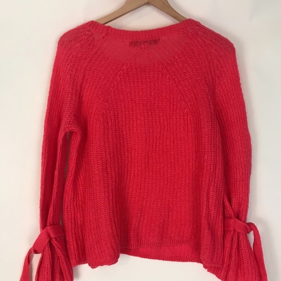 Project Naadam Open Knit Tied Bell Sleeve sweater - Picture 5 of 10